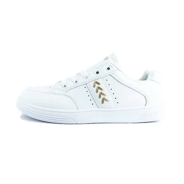 Basket sneakers pour femme 106 blanc/marron................  sandale médicale femme confortable Maroc